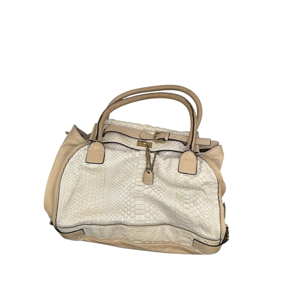 Chlo Python Marlow Leather Bag